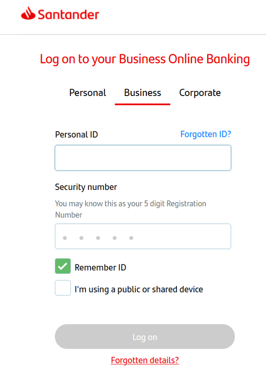 Online banking – Logon Security